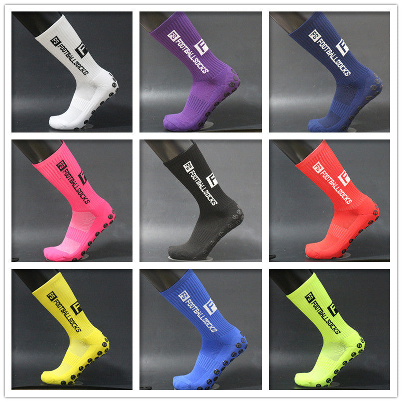 Round Silicone Sucker Non Slip Football Socks Au+hentic Sport Spot