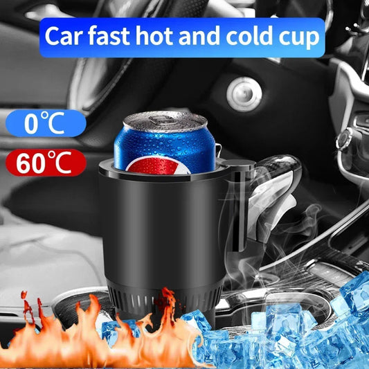 2 In1 Car Heating Cooling Cup 12V Smart Car Cup Holder Digital Temperature Display Drink Cup Warmer Cooler Mini Car Refrigerator Au+hentic Sport Spot