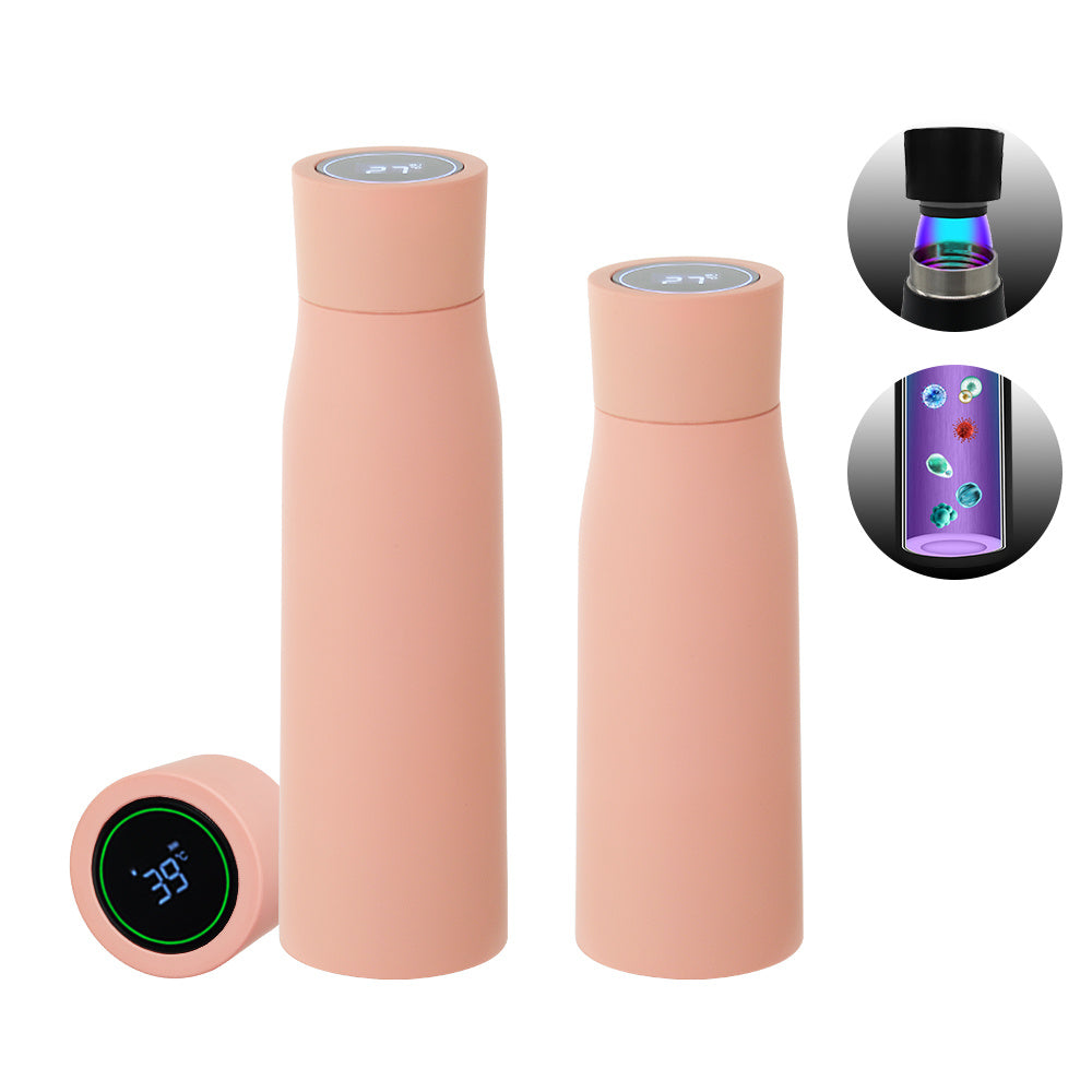 Thermal Water Bottle, Smart Temperature Display Insulated Cup, Stainless Steel Water Cup Tumbler Bottle Au+hentic Sport Spot