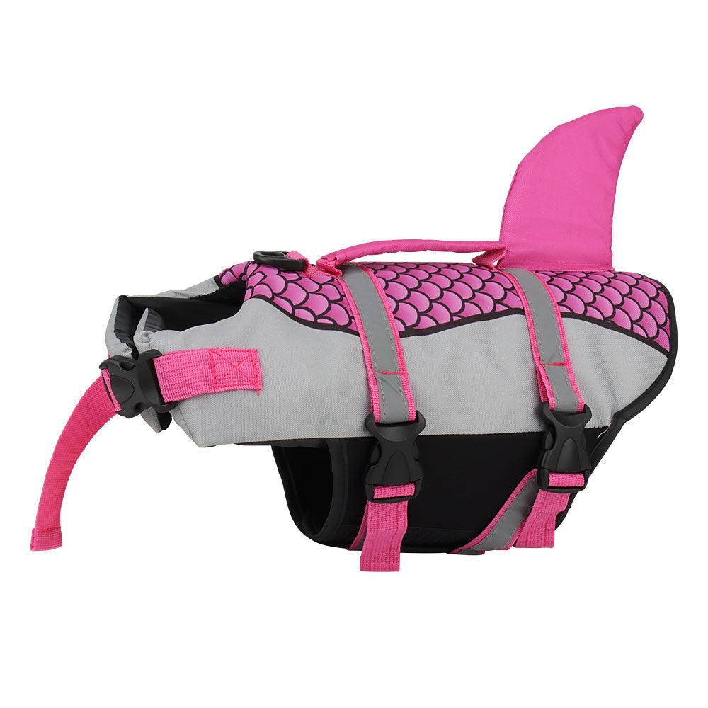 Swim Pet Dog Life Jacket Vest Clothes Life Vest Collar Harness Pets Swimming Summer Swimwear Scales Shark Pet Products Au+hentic Sport Spot