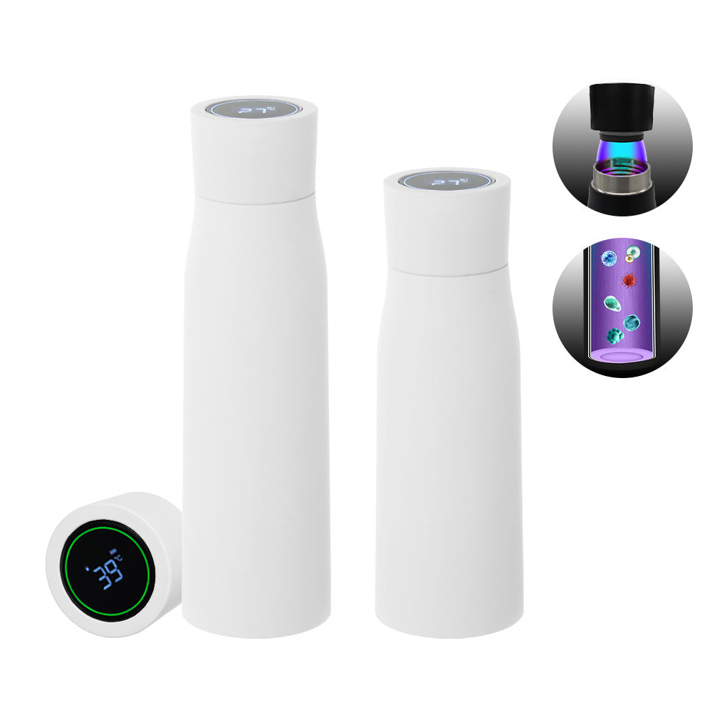 Thermal Water Bottle, Smart Temperature Display Insulated Cup, Stainless Steel Water Cup Tumbler Bottle Au+hentic Sport Spot
