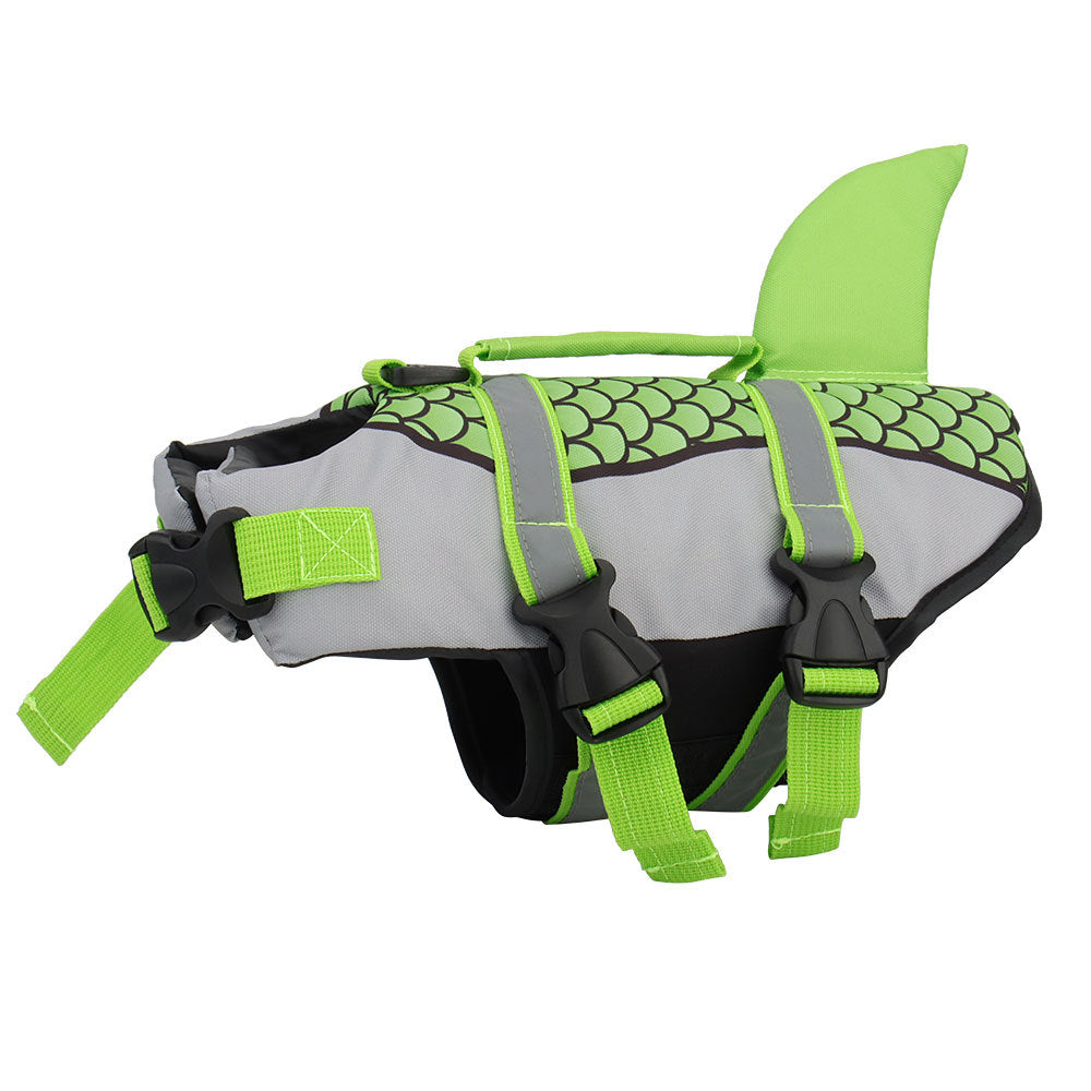 Swim Pet Dog Life Jacket Vest Clothes Life Vest Collar Harness Pets Swimming Summer Swimwear Scales Shark Pet Products Au+hentic Sport Spot