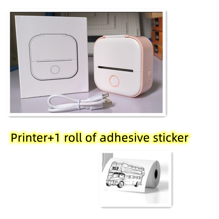 Portable Mini Thermal Label Printer Home Photo Printer Student Wrong Question Printer Bluetooth Mini Label Printer Price Tag Au+hentic Sport Spot