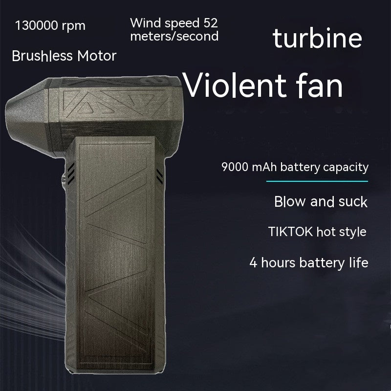 Turbo Fan Silent High Power Jet Fan Brushless Motor Air Duster Fast Recharging Dust Blower Air Blower Au+hentic Sport Spot