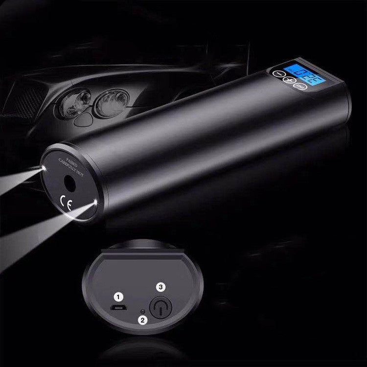 Mini Portable Wireless Car Air Pump, Outdoor Electric Pump, Smart Digital Display Car Tire Air Pump Au+hentic Sport Spot