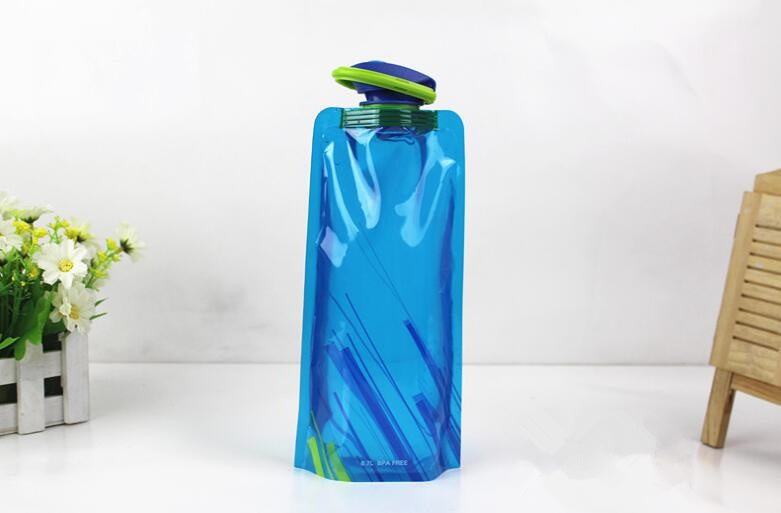 Foldable reusable Water Bottle Outdoors 700 ml Water Bottle Foldable Au+hentic Sport Spot