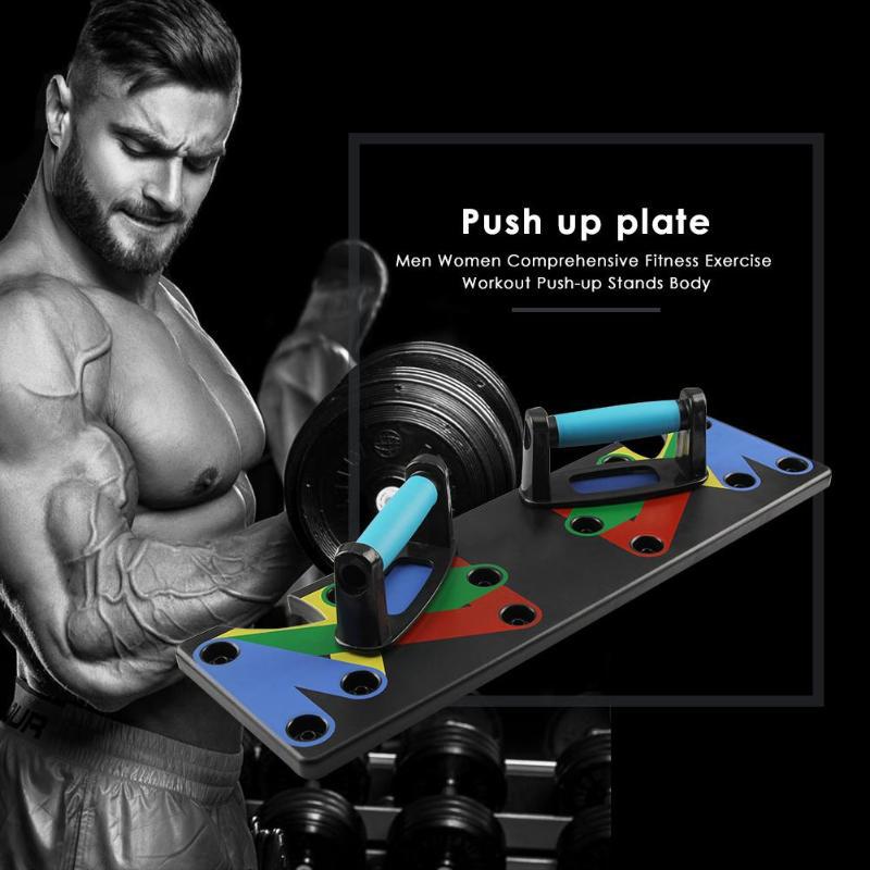 9 in 1 Push-Up Board for Strength Training Male Exercise Equipment Push Up Support Board for Home Training Arm and Chest Muscle Push-Up Board with Various Functions and Home Training with Carbon Fiber Au+hentic Sport Spot