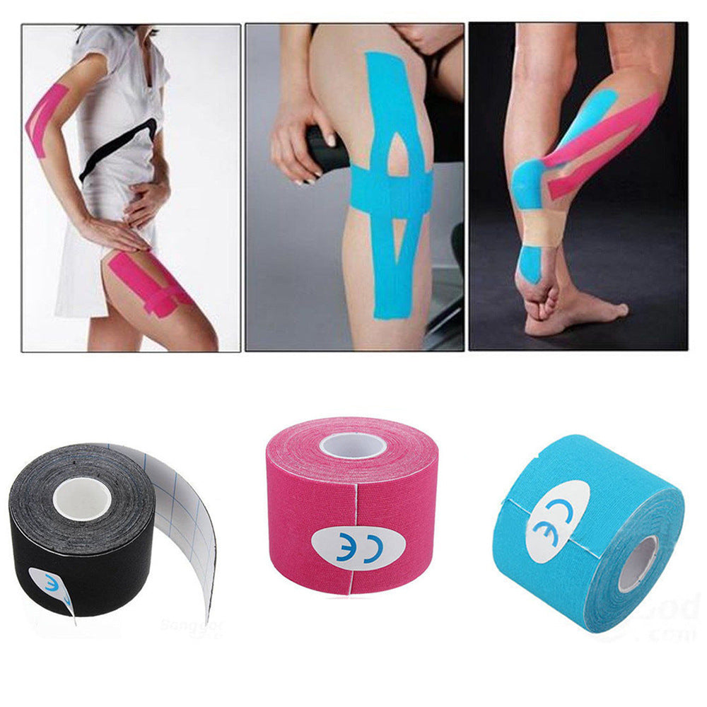 Kinesiology Tape (16-Foot Roll): Latex-Free, Water-Resistant Tape for Muscles Joints - Ideal for Any Activity - Simple to Apply and Use, Effective! athletic muscle Au+hentic Sport Spot