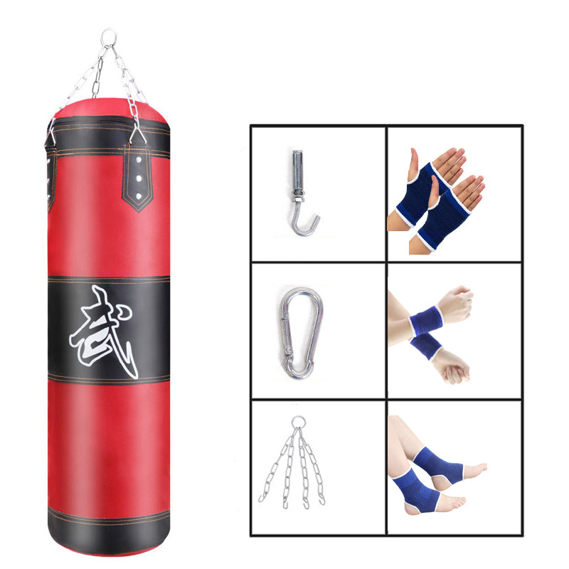 Sports Punching  Boxing Bag Heavy hanging punching bags for MMA kickboxing training in the home gym are available for sports. Stand-up to 70-pound adult male and female unfilled home punching bag Au+hentic Sport Spot