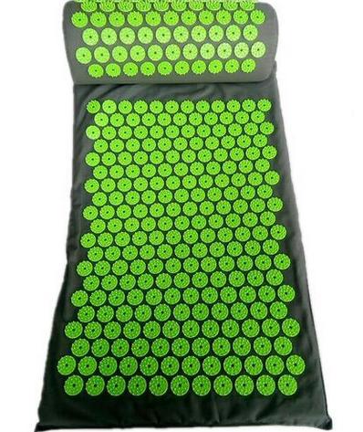 Acupressure Mat Yoga, Acupressure Mat With Pillow Set for Relieving Back/Neck Pain and Relaxing Muscles Yoga Cushion