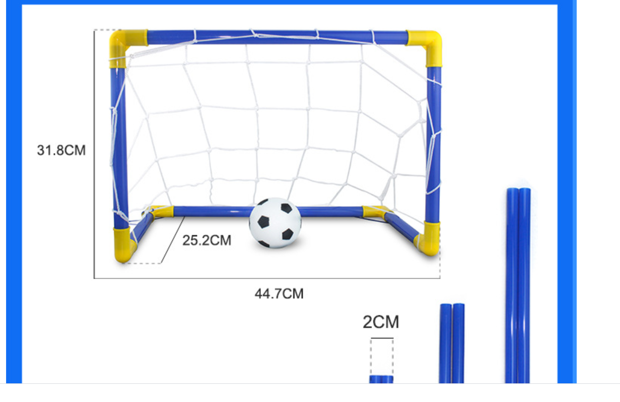 Folding Mini Football Soccer Ball Goal Post Net Au+hentic Sport Spot