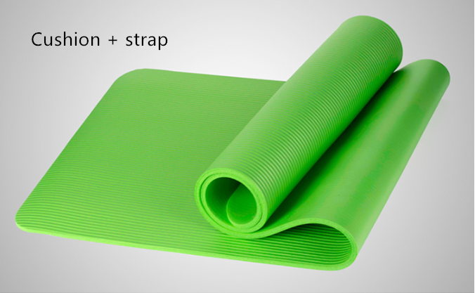 High Density Eco-Friendly NBR Yoga Mat with Carrying Strap - Perfect for All-Purpose Exercise Au+hentic Sport Spot