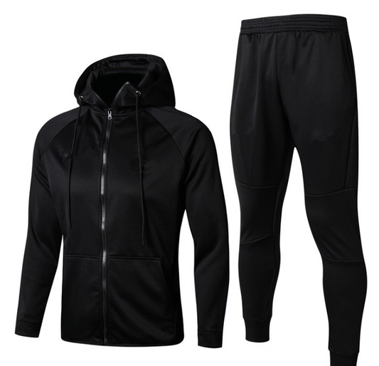 Athletic Performance Zip Up Hooded Gym Jacket With Gym Pants Au+hentic Sport Spot