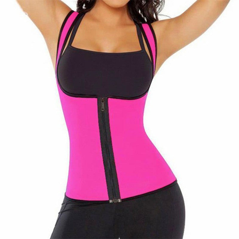 SlimShape Pro: Women's Waist Trainer Vest with Zipper for Weight Loss and Body Shaping Au+hentic Sport Spot