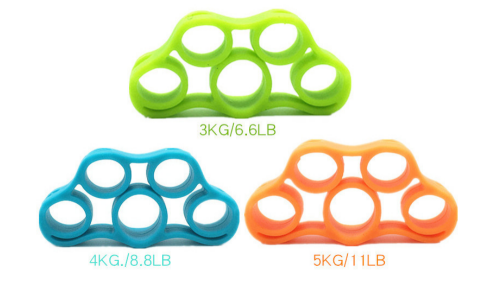 Silicone Finger Resistance Bands Finger Stretcher Resistance Extensor Bands, Finger Exerciser, Hand Grip Strengthener Hand Gripper with Resistance, Grip Strength Ring for Exercise Resistance bands and silicone finger trainer for exercise Au+hentic Sport Spot