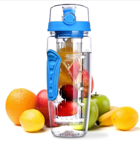 Water Bottle With Fruit Infuser Water Bottle BPA Free Water Infuser Bottle, 32 Ounce Fruit Infuser Juice Shaker Bottle Portable Climbing Camp Bottle Au+hentic Sport Spot