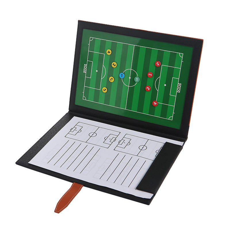 Football Tactics Board Plug-in PU Leather Cover Referee Teaching Board Soccer Coaching Board Au+hentic Sport Spot