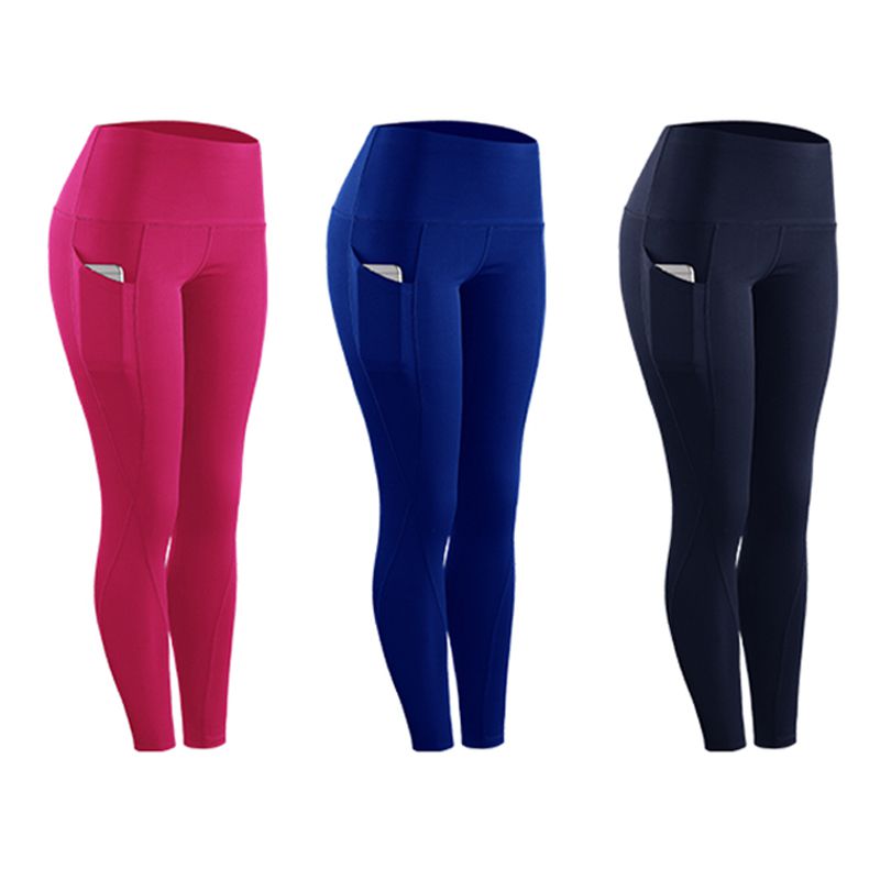 FlexiFit Compression Leggings: Women's Skinny Fitness Pants with Stretchable Fabric and Pocket, Ideal for Casual Wear and Sports Activities Au+hentic Sport Spot