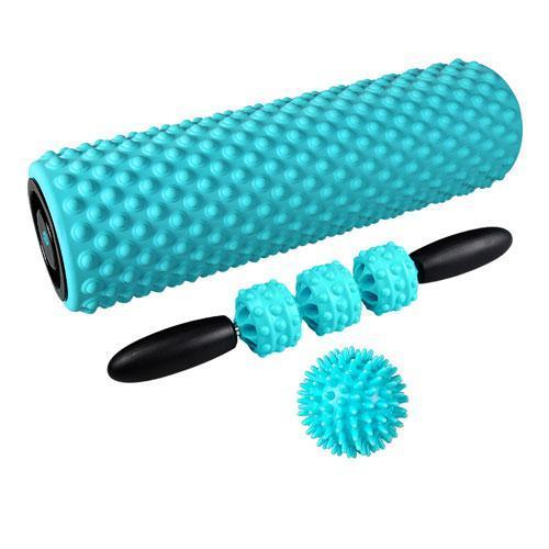 Foam Roller Set Acupressure Roller, Stretching Strap, Spiky Plantar Fasciitis Ball, and Hollow Core Massage Roller are all included in the foam roller set. Au+hentic Sport Spot