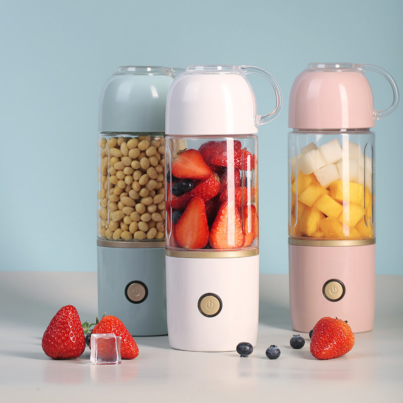 Portable Fruit Juicer Portable Mini Blender 400ml Juicer and Blender for Travel USB Rechargeable Au+hentic Sport Spot