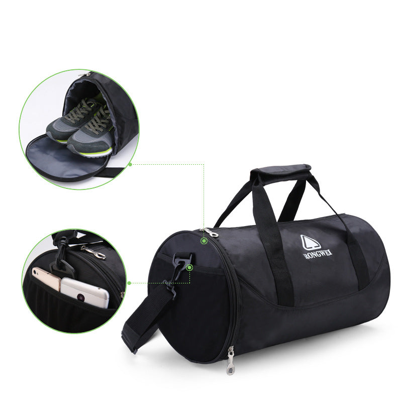 Sports Travel Duffel Bag, Gym Bag, Wet Pocket And Shoes Compartment Fitness Duffel Bag Au+hentic Sport Spot