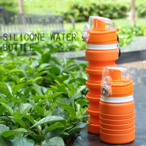 Silicone Folding Sports Collapsible Water Bottle Portable Travel Hiking Camping Cycling Climbing Expandable Drink Bottle Hot Sal Au+hentic Sport Spot