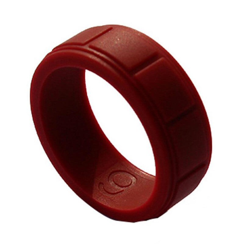 Silicon Wedding Band for Men Perfect for Fitness Activities 2.5mm Thick Au+hentic Sport Spot