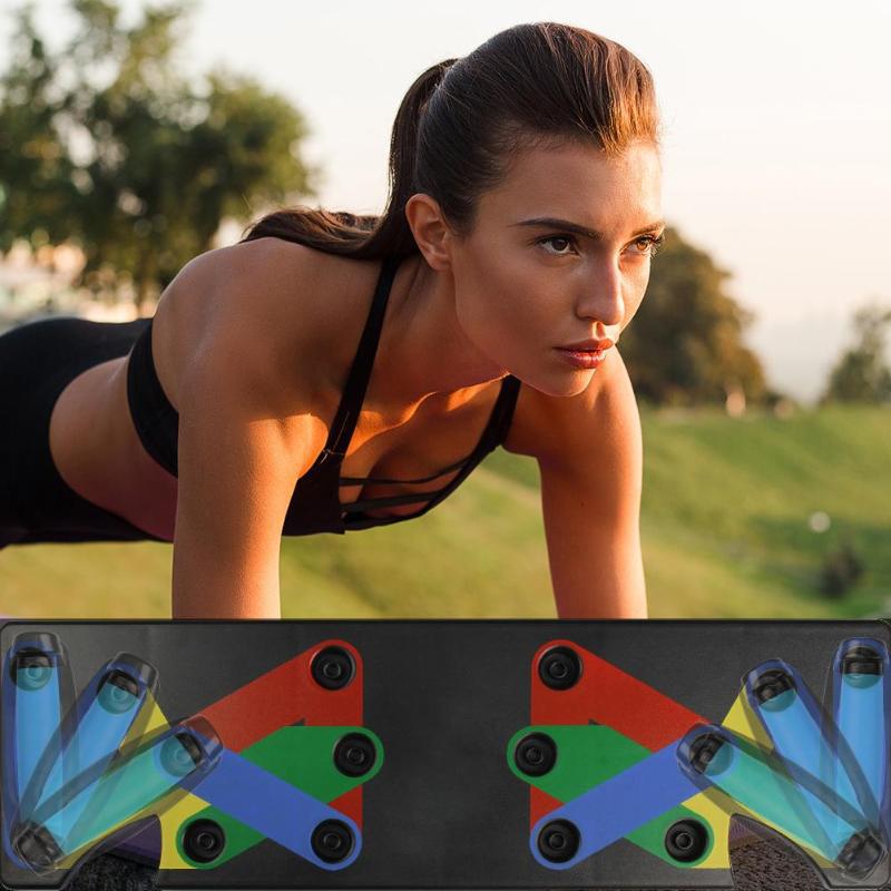 9 in 1 Push-Up Board for Strength Training Male Exercise Equipment Push Up Support Board for Home Training Arm and Chest Muscle Push-Up Board with Various Functions and Home Training with Carbon Fiber Au+hentic Sport Spot