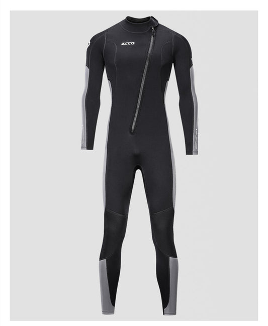 AquaGuard Men's Full Body Wetsuit: One-Piece Surfing Suit for Warmth and Comfort in Cold Water Au+hentic Sport Spot