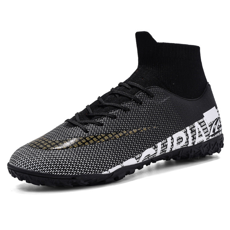 Men Soccer Shoes High Ankle Football Boots Cleats Grass Training Au+hentic Sport Spot