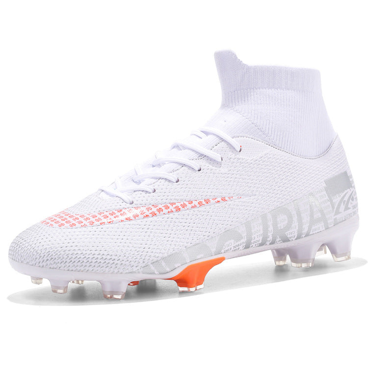 Men Soccer Shoes High Ankle Football Boots Cleats Grass Training Au+hentic Sport Spot