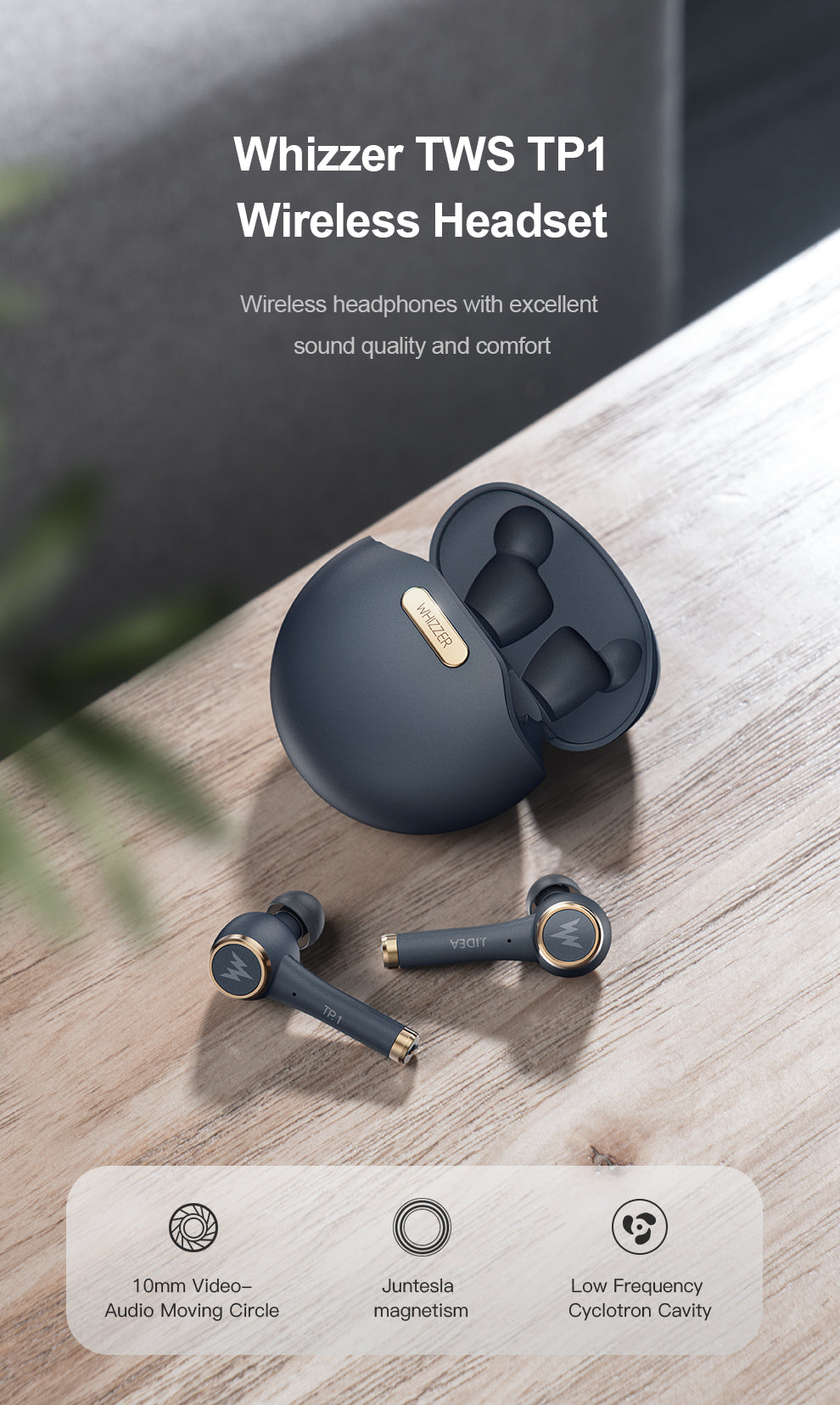 EcoTunes Wireless Earbuds: Small, Long-Lasting TWS Bluetooth Headset Au+hentic Sport Spot