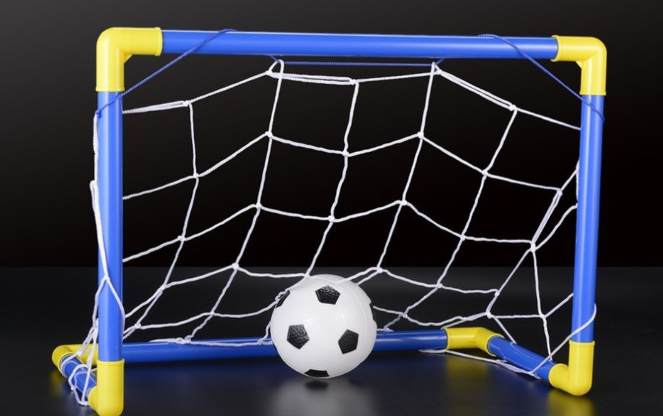 Folding Mini Football Soccer Ball Goal Post Net Au+hentic Sport Spot