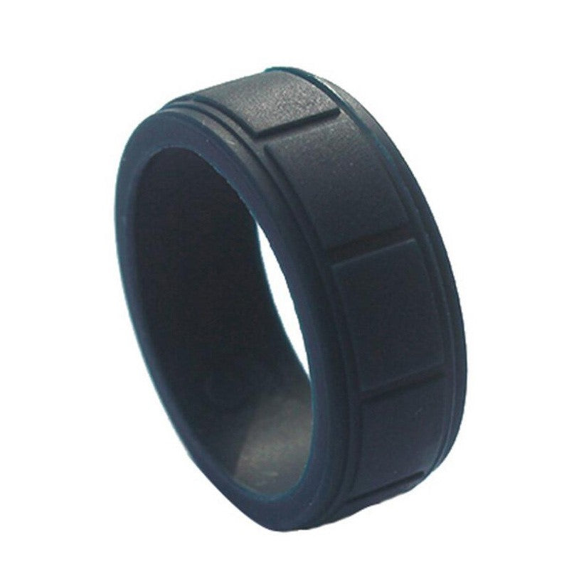 Silicon Wedding Band for Men Perfect for Fitness Activities 2.5mm Thick Au+hentic Sport Spot