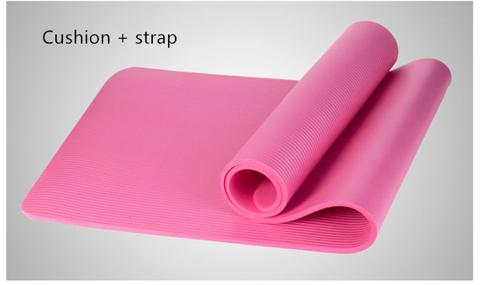 High Density Eco-Friendly NBR Yoga Mat with Carrying Strap - Perfect for All-Purpose Exercise Au+hentic Sport Spot