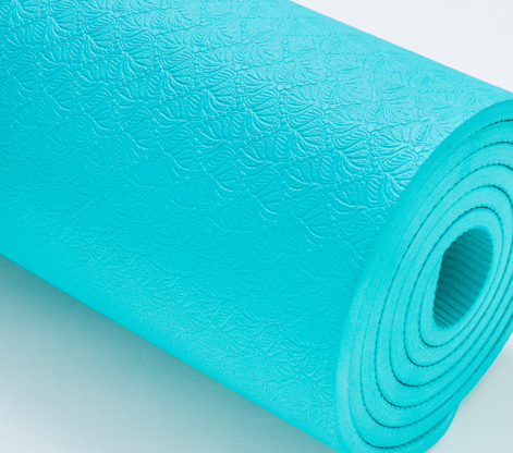 Yoga Mat Non-Slip Exercise Mat with Carry Strap for Yoga, Pilates and Floor Workouts - Thick and Durable EVA Material - Sweat-Resistant and Eco-Friendly Au+hentic Sport Spot