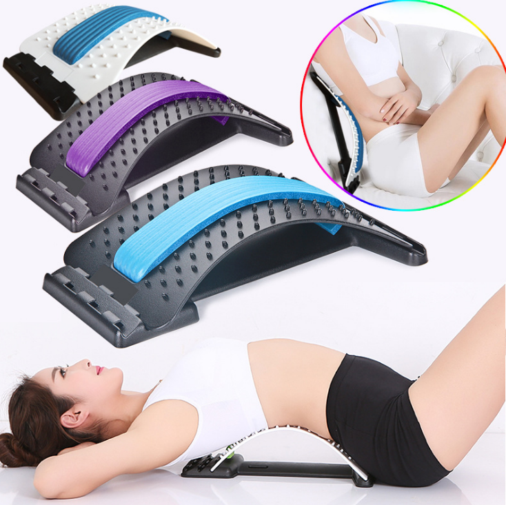 Back Stretcher Upper & Lower Back Stretcher Support, Back Stretcher, Sciatica, and Herniated Disc Pain relief Stretcher for Back, Back Massager, Therapy With Waist Traction Lumbar Traction Back Stretcher for Recovery and Pain Relief Au+hentic Sport Spot