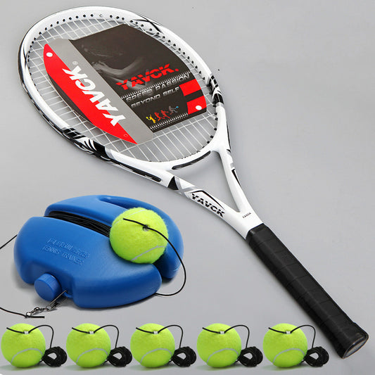 Adult Tennis Rackets with Tennis Ball Rebounder Tennis Trainer Kit Au+hentic Sport Spot