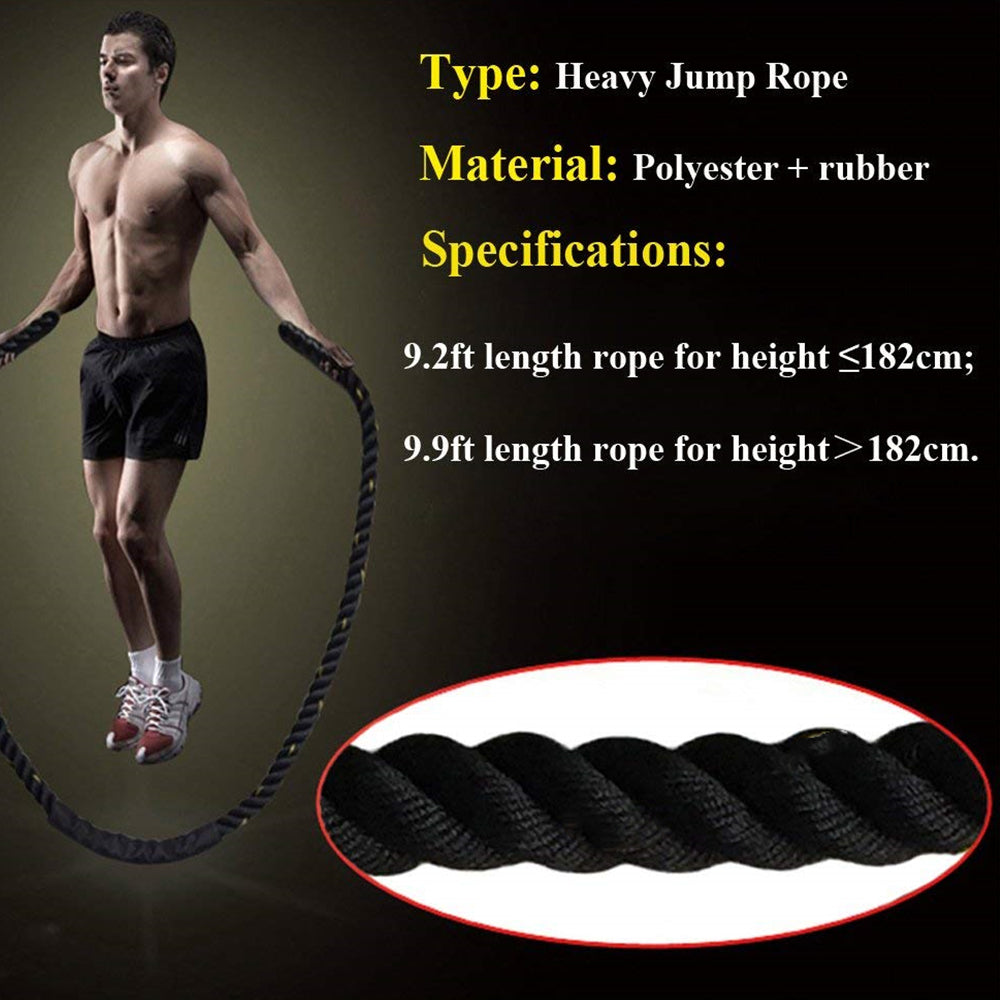 TitanFit Weighted Jump Rope: Weighted Jump Rope for Home Gym, Home Workout Heavy Exercise Rope for Total Body Workouts, Battle Rope for Gym Training, and Cardio Fitness Equipment for Women and Men Au+hentic Sport Spot