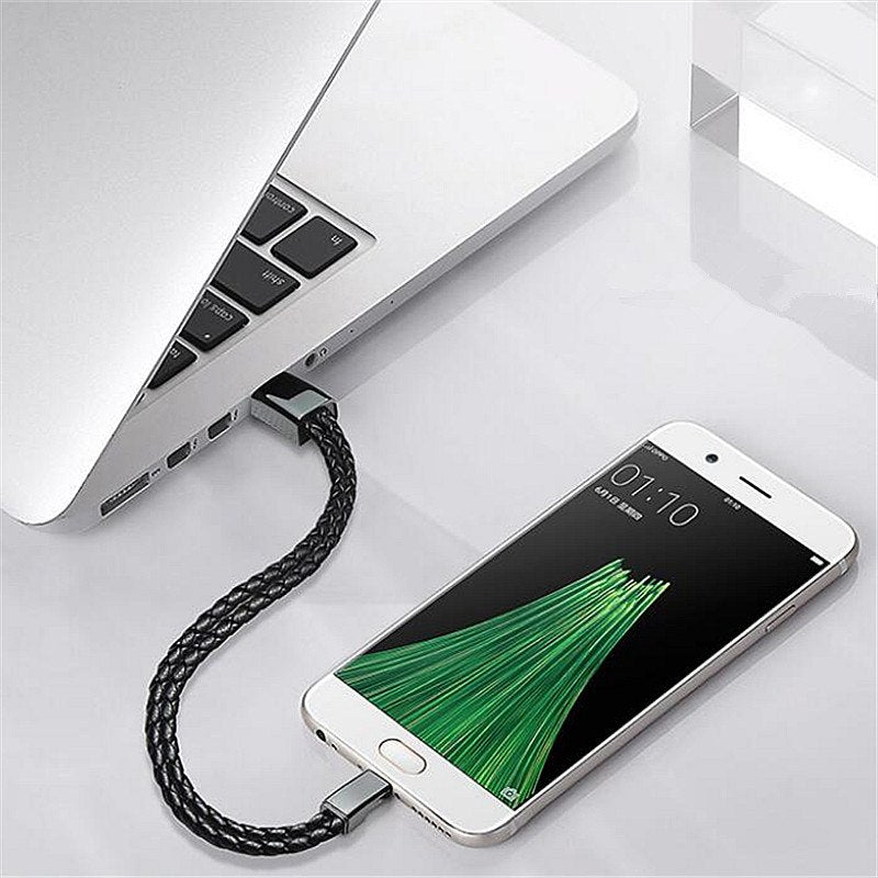 Bracelet Type C Charging cable Wristband Charging Cable for Charging Type C Enabled Cell Phones, Tablets, and All Type C Charged Compatible with Apple , Outdoor Portable Leather Mini USB Bracelet Charger Data Charging Cable Au+hentic Sport Spot