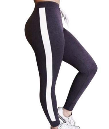 SprintFit Leggings: Women's Patchwork Running Pants with Elastic Waistband for Yoga, Gym, and Fitness TrainingWomen Running Pants Slim Fitness Leggings Elastic Sport Pants Yoga Leggins Gym Training Trousers Au+hentic Sport Spot