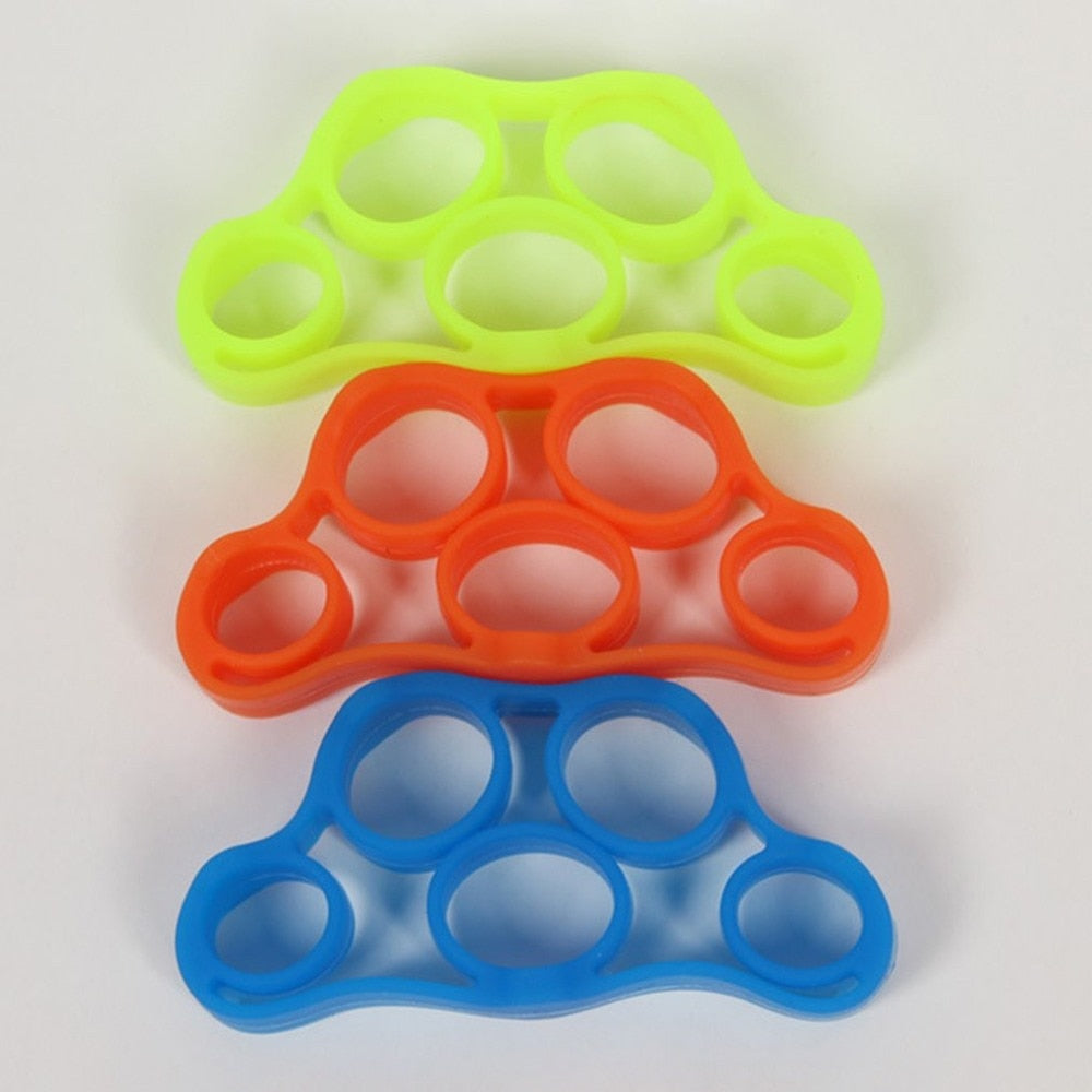 Silicone Finger Resistance Bands Finger Stretcher Resistance Extensor Bands, Finger Exerciser, Hand Grip Strengthener Hand Gripper with Resistance, Grip Strength Ring for Exercise Resistance bands and silicone finger trainer for exercise Au+hentic Sport Spot