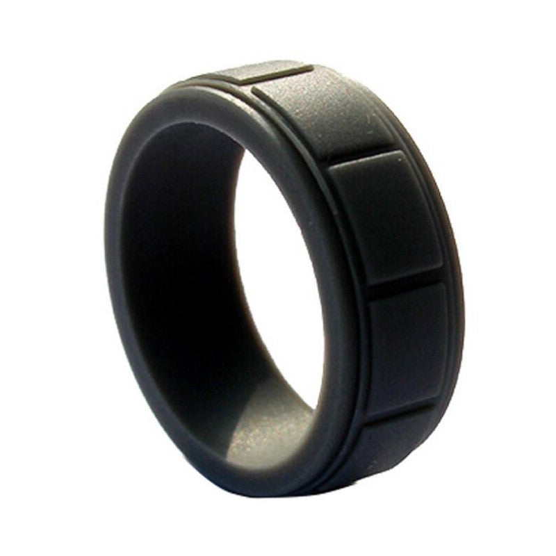 Silicon Wedding Band for Men Perfect for Fitness Activities 2.5mm Thick Au+hentic Sport Spot