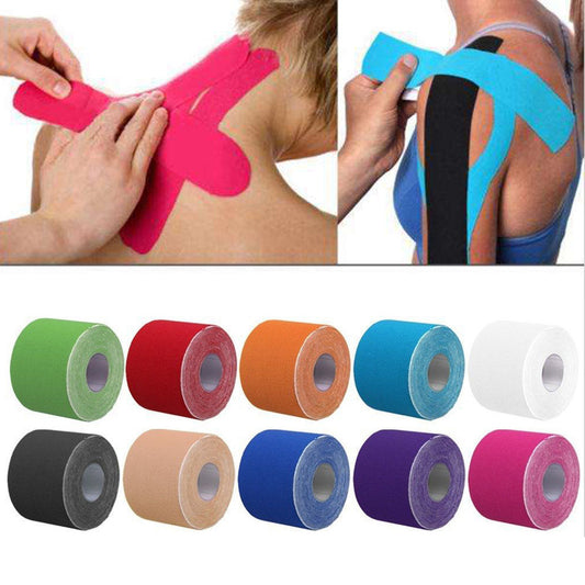 Kinesiology Tape (16-Foot Roll): Latex-Free, Water-Resistant Tape for Muscles Joints - Ideal for Any Activity - Simple to Apply and Use, Effective! athletic muscle Au+hentic Sport Spot