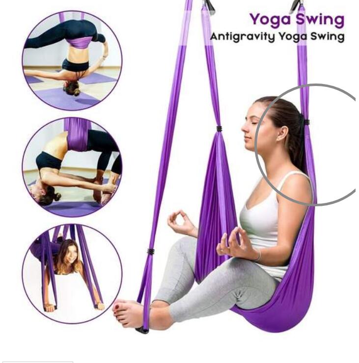 Antigravity Yoga Swing Set Aerial Yoga Indoor Home Fitness Equipment: Aerial Yoga Swing Set, Yoga Hammock, Trapeze Sling Accessories for the aerial yoga swing set on the ceiling Yoga Inversion and Swing for Antigravity Au+hentic Sport Spot