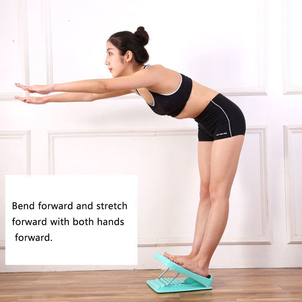 Adjustable Portable Slant Board Leg Stretching Board Home Gym Fitness Stretching Board Folding Fitness Pedal Leg Muscle Stretching Au+hentic Sport Spot