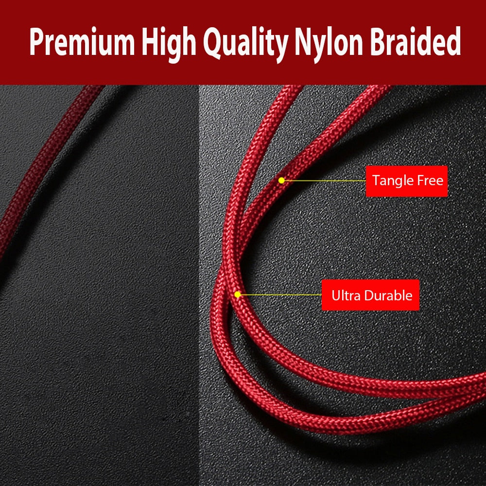 3 in 1 USB Cable 4-foot Nylon-braided Multi-Charger Cable 3 Devices with W/ Several Ports USB Charging Cord for Phones, Tablets (Charging Only) W/ Type C & Micro USB Ports USB Type C smartphone cables, Multi Use USB cable for the iPhones & other devices Au+hentic Sport Spot