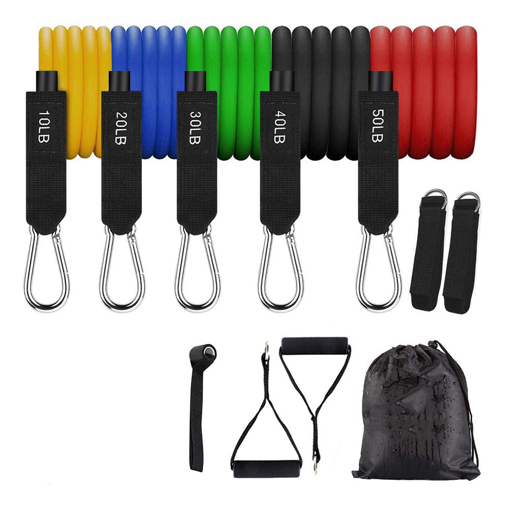 Workout Resistance Bands For Strengthening, Resistance Bands Set for Home Gym , Strengthening Workout Stackable Up to 100-150 lbs, Exercise Bands with Door Anchor, Ankle Straps, Handles, Resistance for Strength, Yoga, Gym for Men and Women Au+hentic Sport Spot