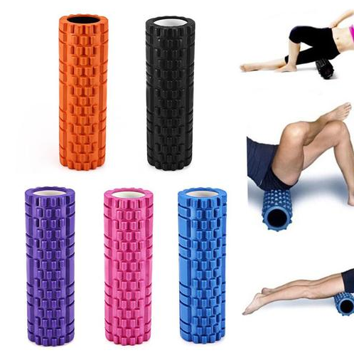 Yoga foam roller, medium-density deep tissue massager for massaging muscles and releasing myofascial trigger points Au+hentic Sport Spot