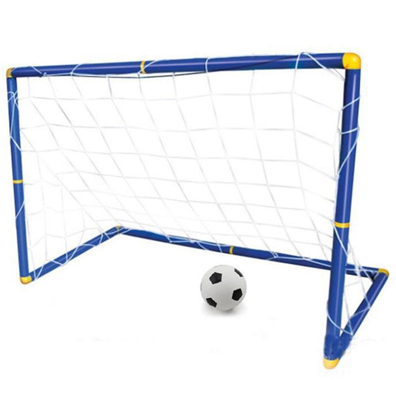 Folding Mini Football Soccer Ball Goal Post Net Au+hentic Sport Spot